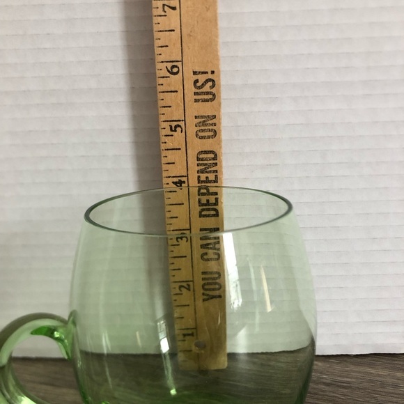 Hand Blown Green Glass Mug - Picture 5 of 8